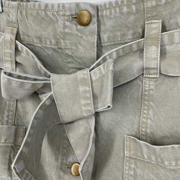 Young Fabulous & Broke Kace Denim High Waisted Paperbag Skirt Medium NWOT - Picture 6 of 9